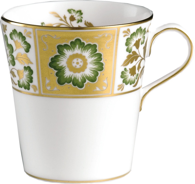 90769 Royal Crown Derby Кружка Royal Crown Derby "Дерби, зеленый декор" 9,5см Фарфор костяной 