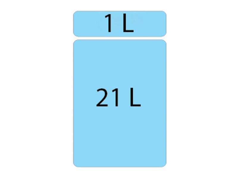 Система сортировки мусора ALBIO 20 1X21 L+0,5 L Alveus 1090334 - Вид №2