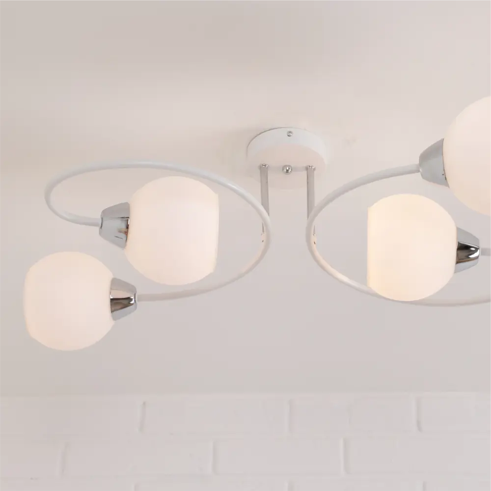 Люстра потолочная «Bitongo» 74523-4 4 лампы 12 м² цвет белый SCHAFFNER STLM-2117754 - Вид №7