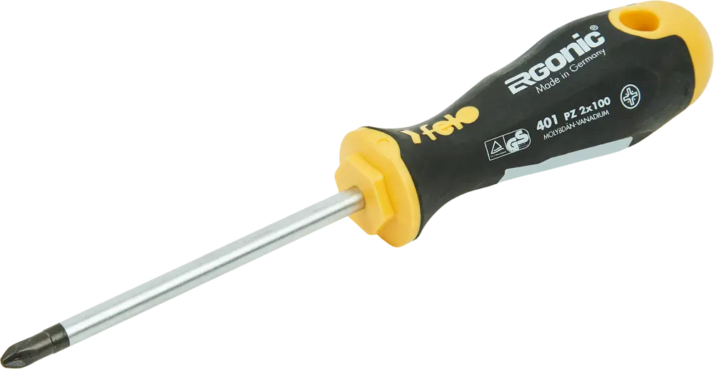 Отвертка крестовая Felo PZ2 с эргономичной ручкой 100 мм 85484768