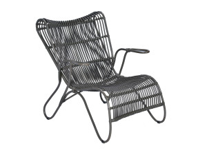 Синтетическое волокно садовое кресло с подлокотниками