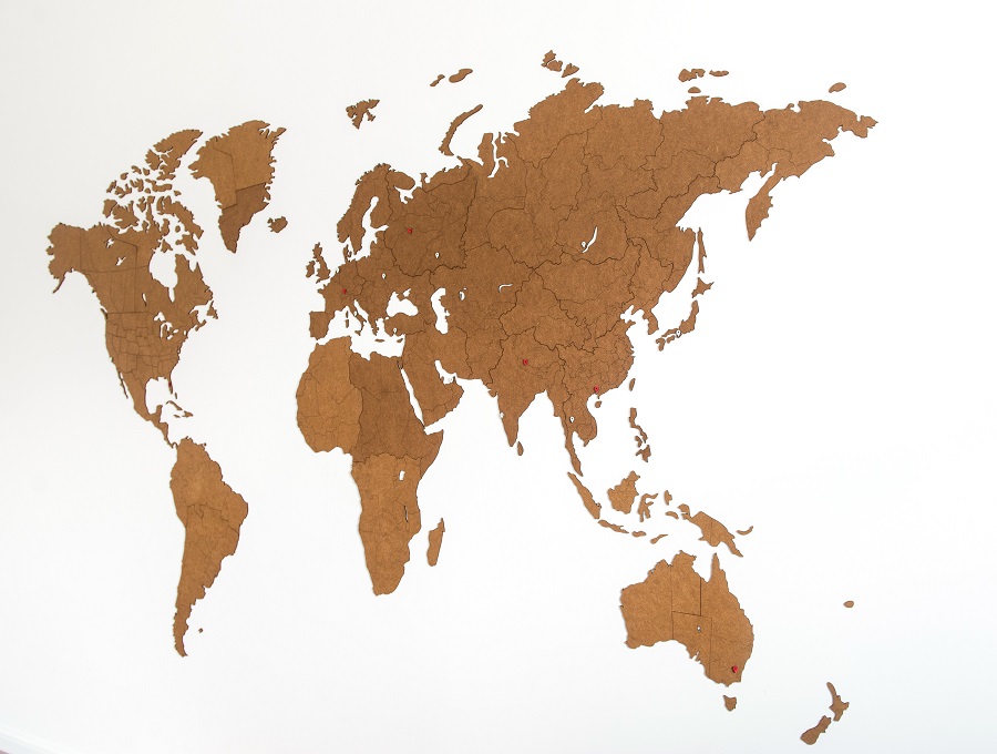 1804 Карта-пазл wall decoration giant, 280х170 см, коричневая Mimi  - Вид №4