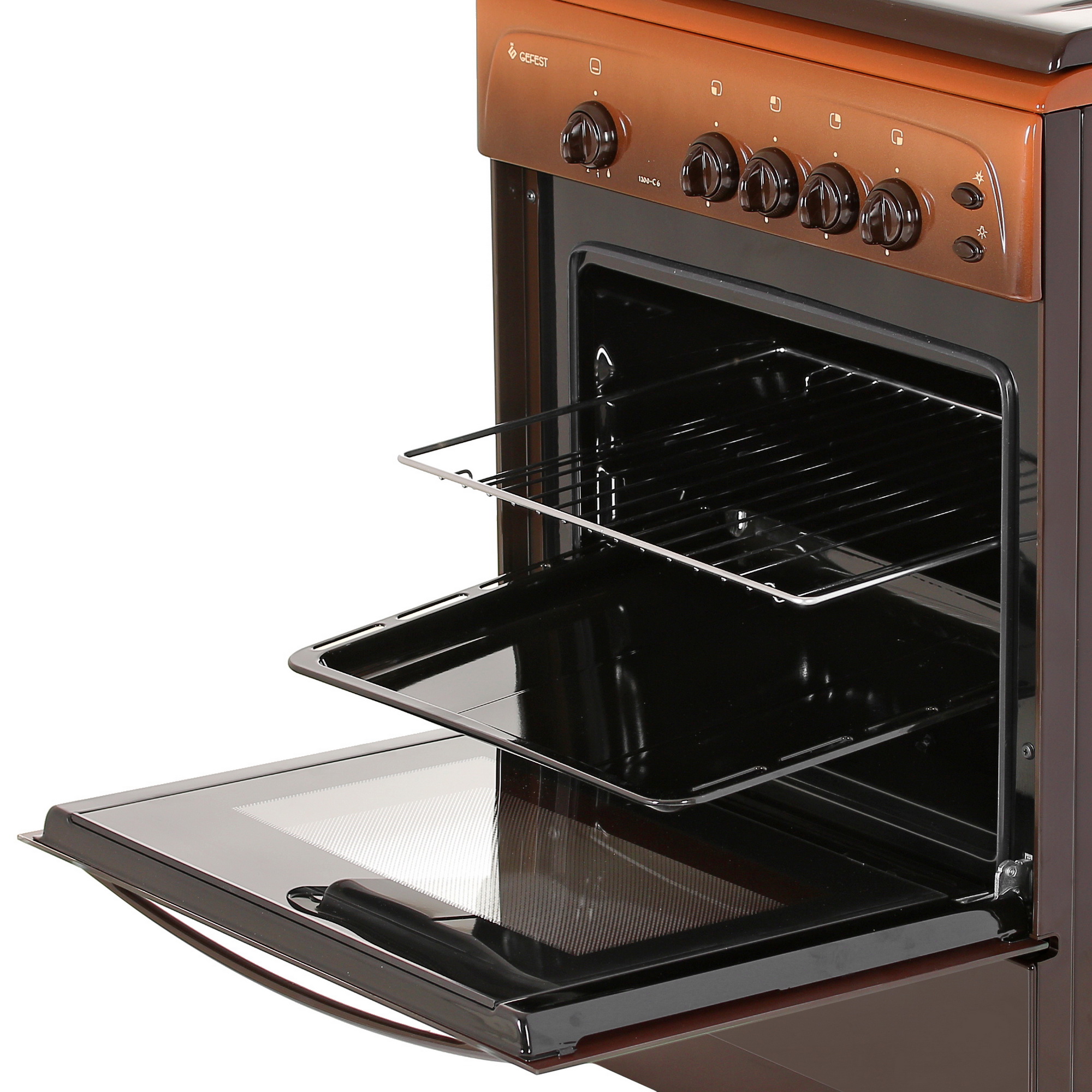 8164061 Газовая плита Gefest ПГ 1200 С6 К43 коричневый STDN-0149038 - Вид №5