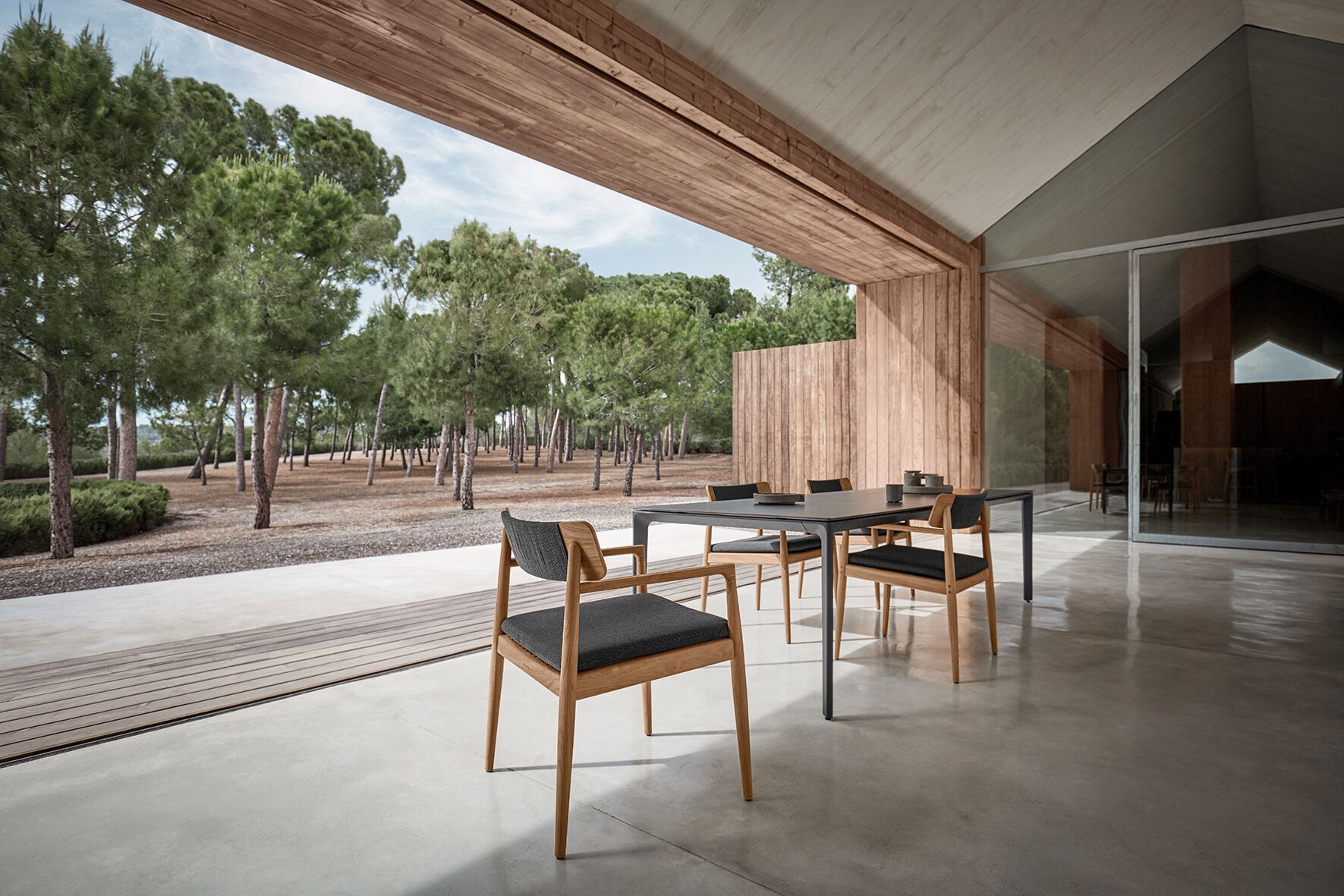 Прямоугольный садовый стол с керамической столешницей Gloster ARCH-00049605 - Вид №12