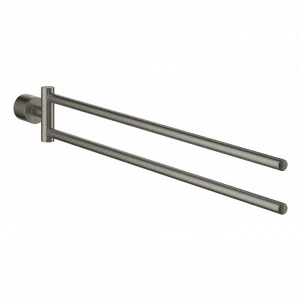 Двойной держатель для полотенца GROHE Atrio New, темный графит матовый (40308AL3)