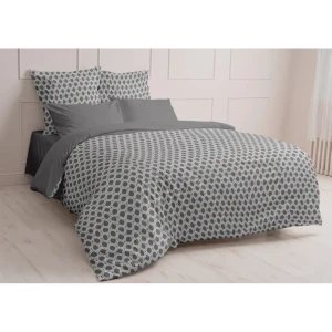 Комплект постельного белья Шуйские Ситцы Соты полутораспальный бязь серый