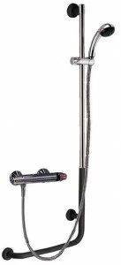 Saniline Поручень из стали с фиксированным углом и ручным душем Soft