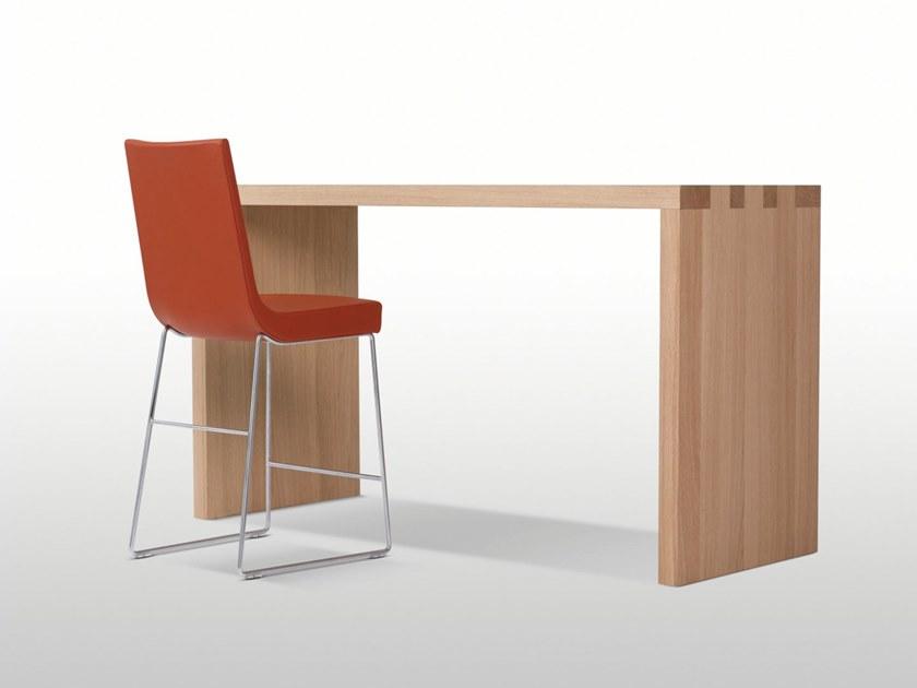 Montis Высокий кожаный табурет со спинкой Jim sun-id-1408852 - Вид №1