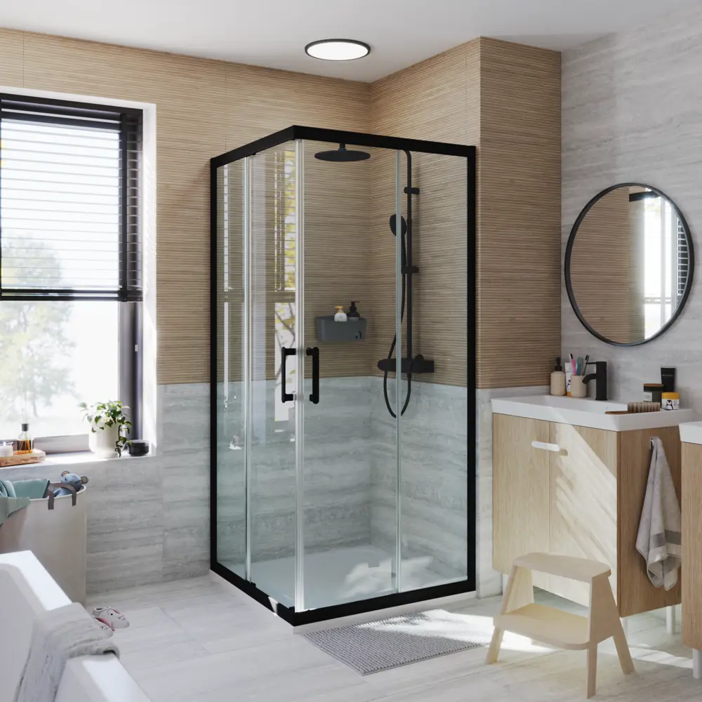 Комплект стекол для душевой ширмы Sensea Easy 90x90 см 84430285 STLM-2039341 - Вид №19
