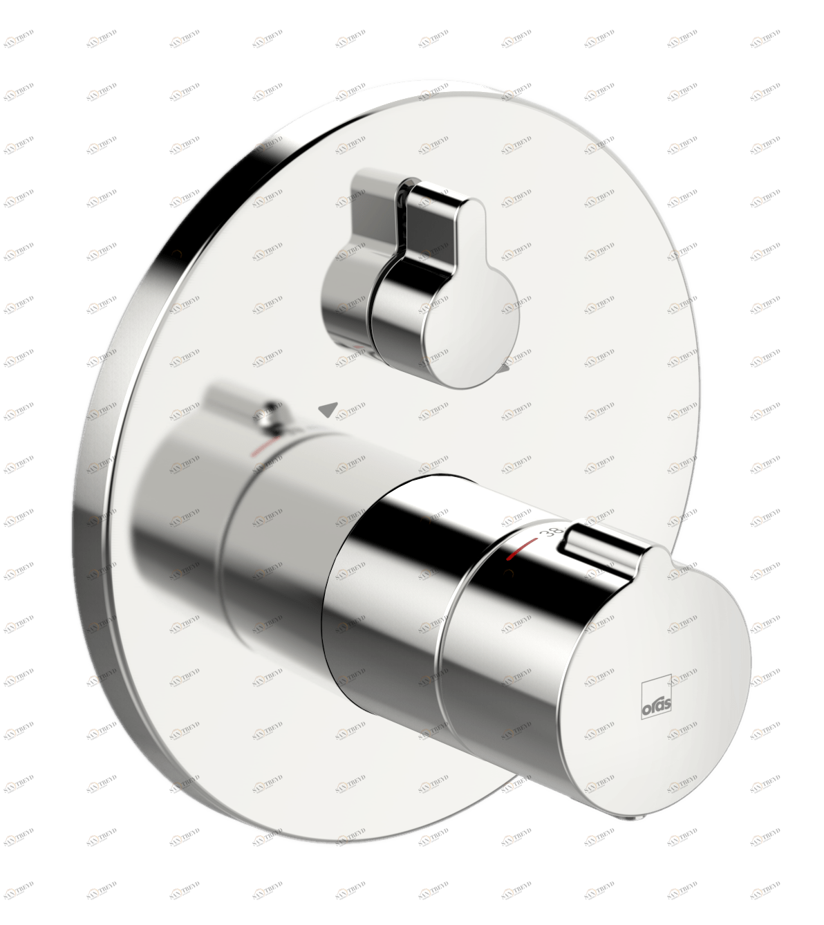 Oras 2078 Панель смесителя для ванны и душа 2078 Bluebox Хром 