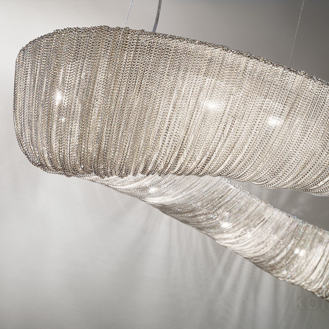 Kolarz 5324.31250 CLOUD люстра подвесная цепочки хром 109770 - Вид №2