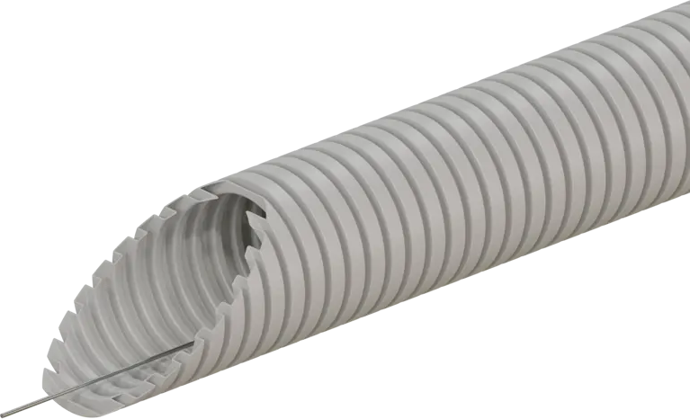 Гофрированная труба ЭКОПЛАСТ D50 мм для электропроводки с протяжкой 10055830