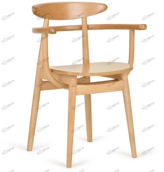 Paged Стул из бука с подлокотниками  Yesterday b-4100 