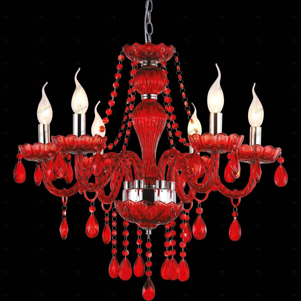 Подвесная люстра Arte Lamp Teatro A3964LM-6RD ARTE LAMP ДИЗАЙНЕРСКИЕ, TEATRO 056364 Красный 