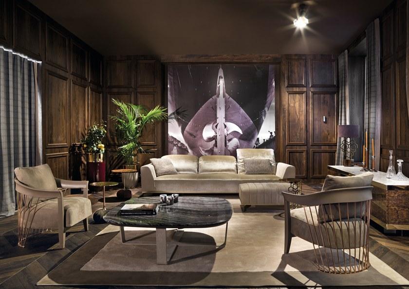 Longhi 3-х местный кожаный диван Loveluxe 2018 – illusion collection W 523 - Вид №3