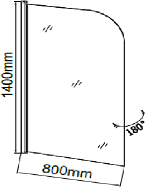 GR-100 Душевое ограждения на борт вынны Grossman Китай  - Вид №2