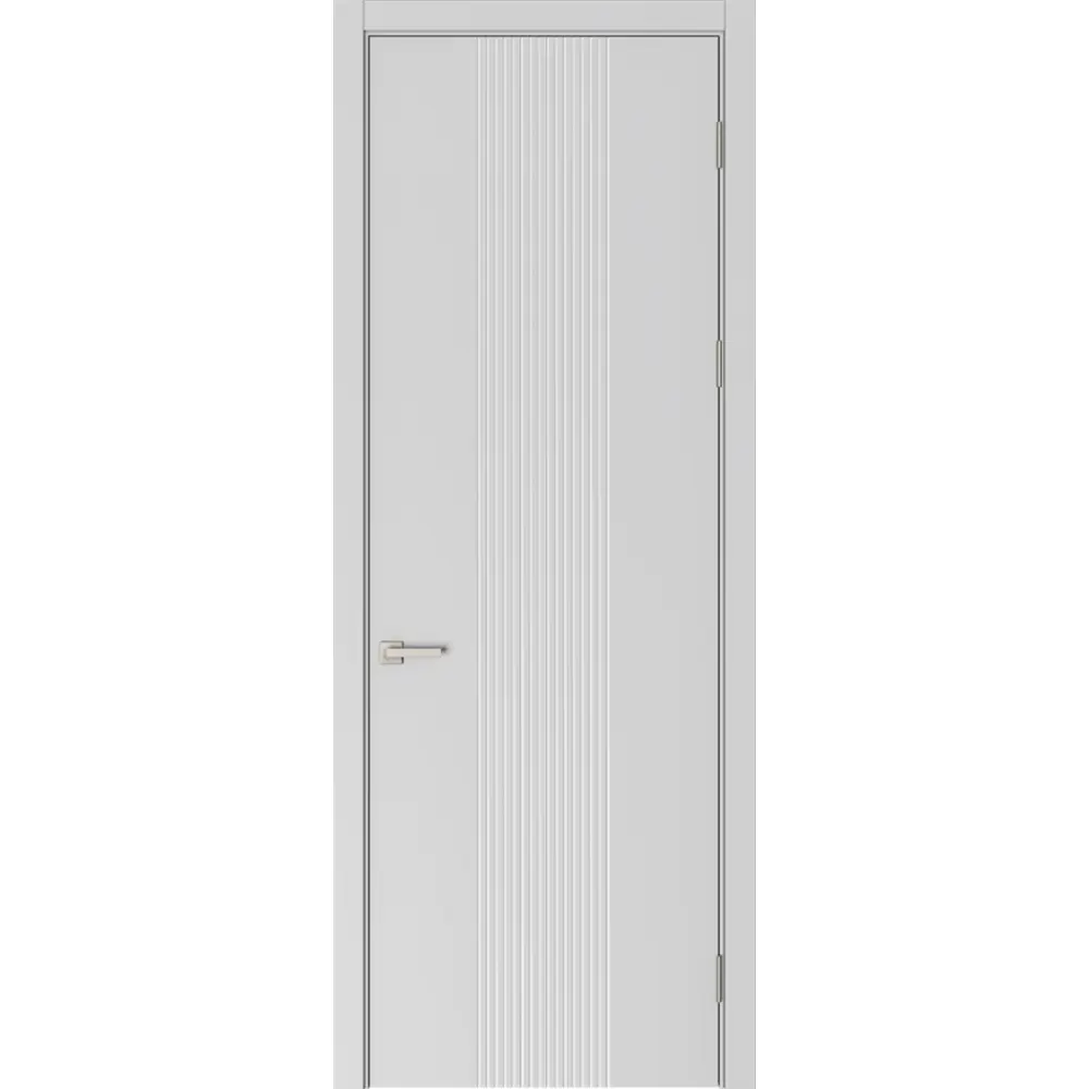 Дверь межкомнатная глухая Вилия 80x230 см эмаль цвет серый с замком и без петель 89464673 STLM-2147941 BELWOODDOORS 