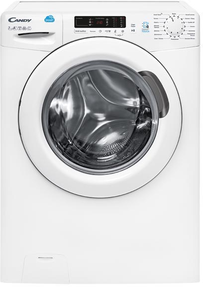 CS4 1072D1/2-07 Стиральная машина / узкая стиральная машина, 85x60x40, smart touch, загрузка фронтальная, 7кг, до 1000 об/мин при отжиме,таймер отсрочки старта,дисплей Candy Santreyd 