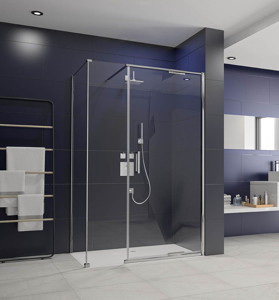 Торцевая панель для монтажа с дверью AR8SPN120H Merlyn Arysto Хромированный 