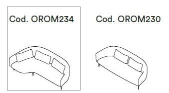 Ткань диван Tacchini Рим ARCH-00052174 - Вид №11