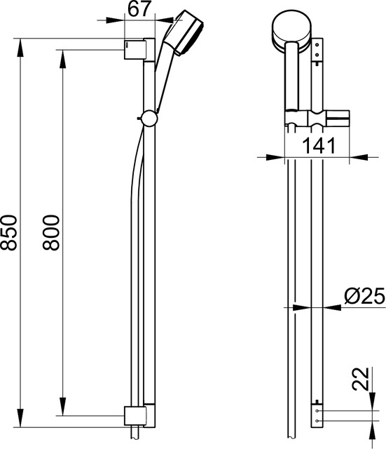 54987010000 Душевой комплект KEUCO Plan - Вид №2