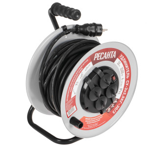 Удлинитель силовой Ресанта СУ-3х2.5КГ-30/3 черный 9942650