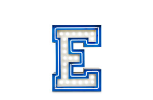 CIST127 Настольная лампа в детскую Буква Е