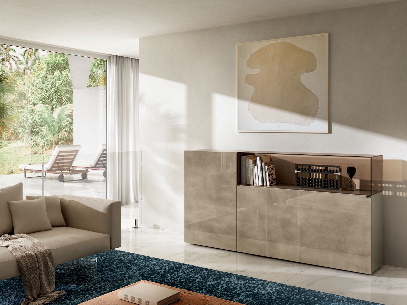 Стеклянный шкаф Lago 36e8 ARCH-00040025 - Вид №1