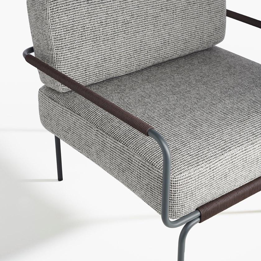 Potocco Садовое кресло с подлокотниками, обитое тканью June 921/pl - Вид №3