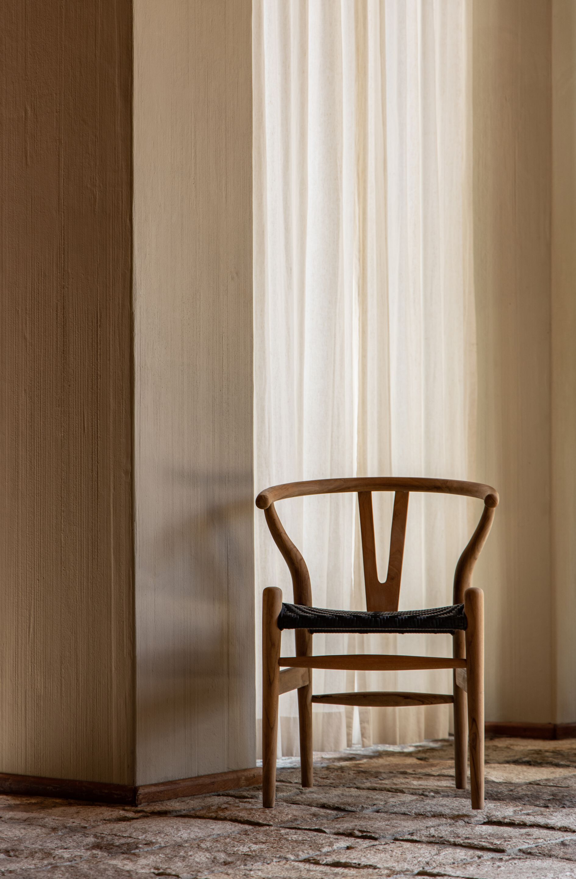 Стул для сада из тикового дерева cbdesign Wishbone ARCH-00125811 - Вид №6