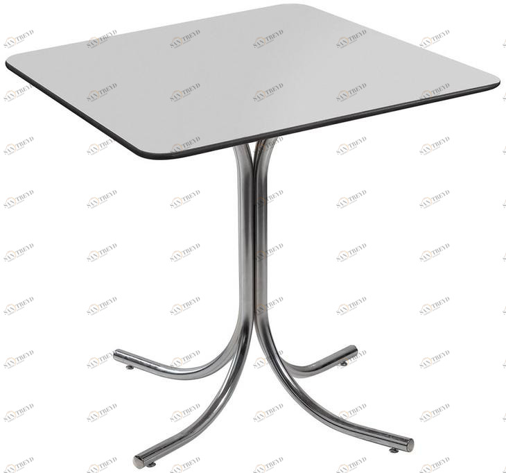 2592 Стол Rozana UltraThin 80*80 Белый R-HOME 460404+1705351H_White Pure