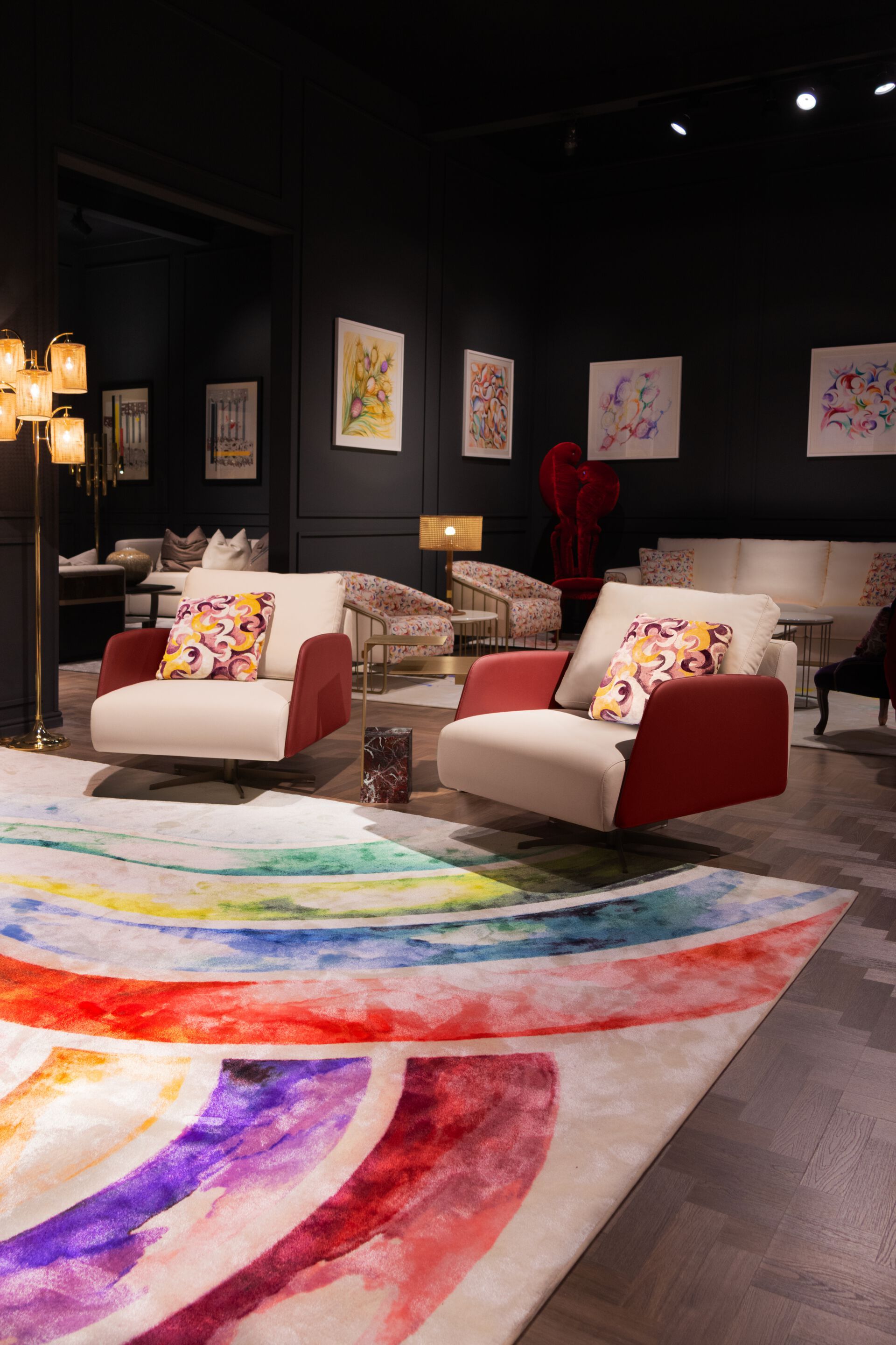 Кожаное вращающееся кресло с подлокотниками Formitalia Parrots ARCH-00035781 - Вид №3