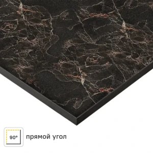Столешница кухонная Мрамор 120x80x1.6 см HPL-пластик цвет черный 89394575 STLM-2127718