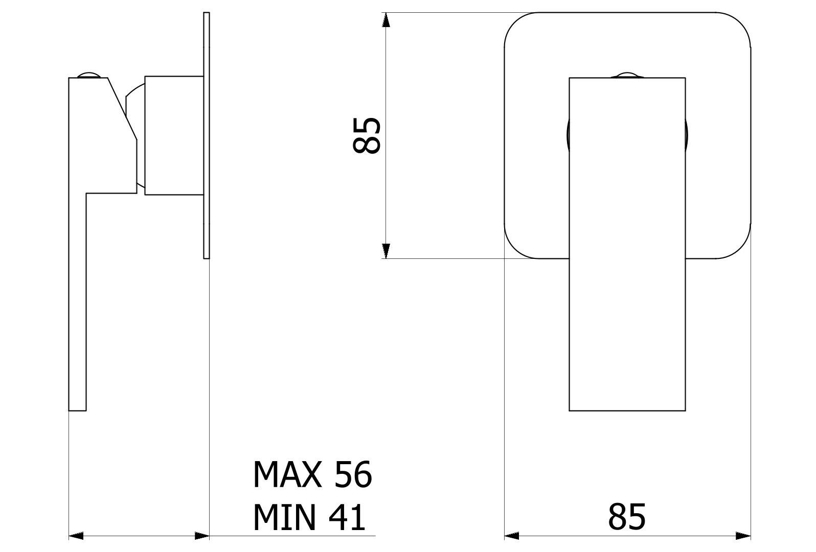 Односторонний настенный смеситель IB сердцеед ARCH-00000622 - Вид №5