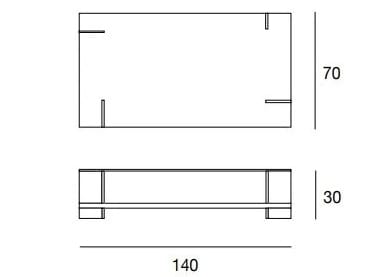 Прямоугольный низкий журнальный столик Pacini & Cappellini CORALLO ARCH-00120537 - Вид №3
