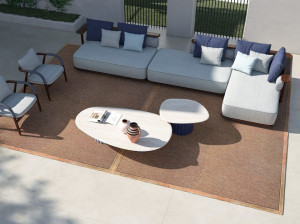 Тканевый модульный садовый диван