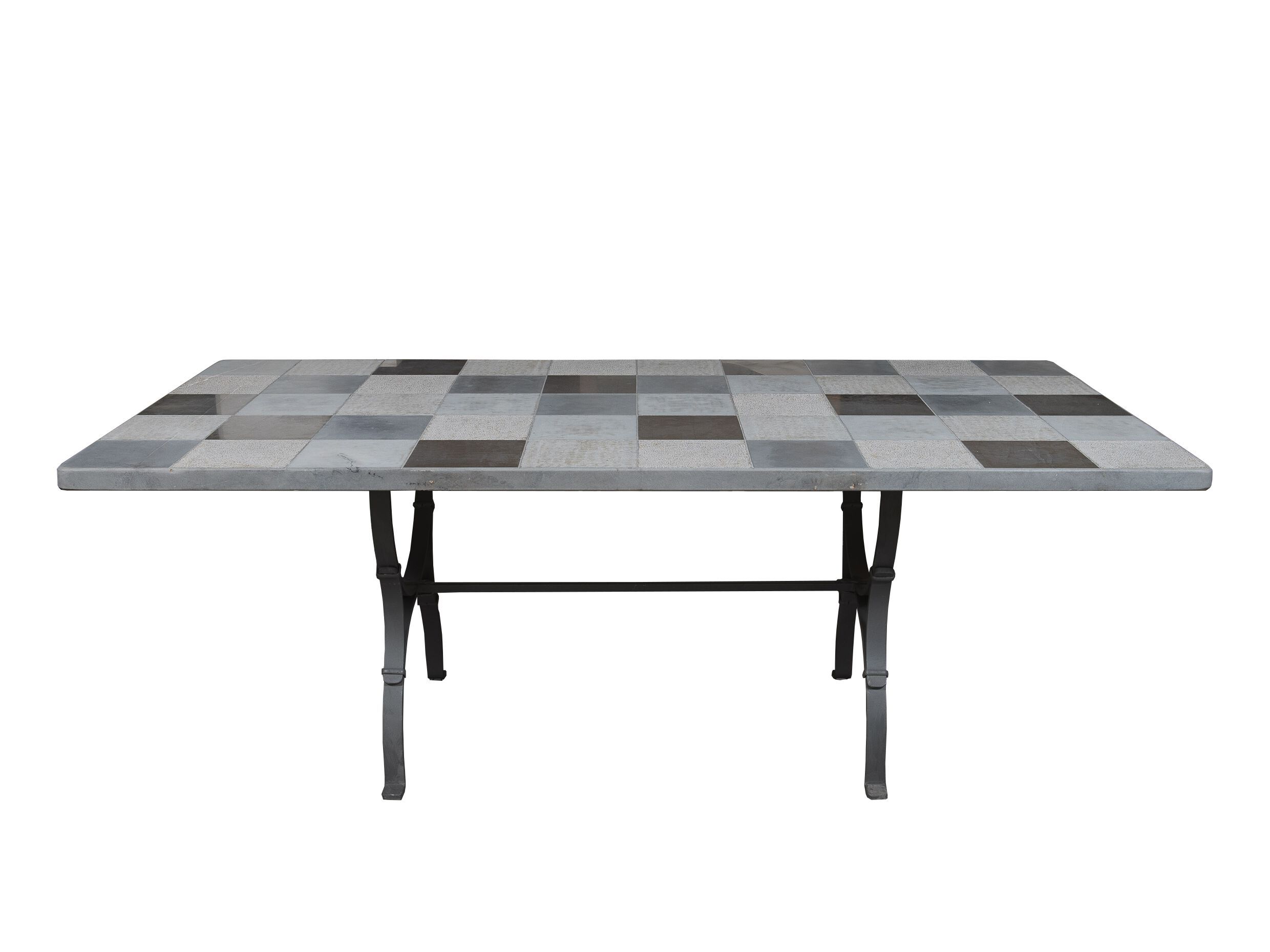 Прямоугольный каменный садовый стол GH LAZZERINI Tavolo in pietra 9 ARCH-00093685