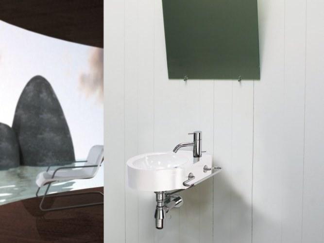 Подвесная раковина настенная овальная Rapsel  белая sun-id-1351722 - Вид №1