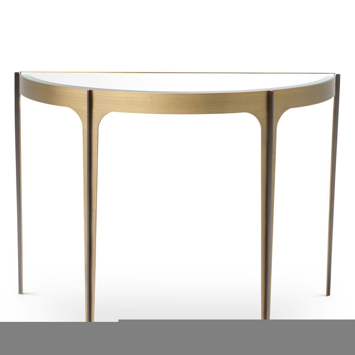 Консоль полумесяца из латуни и стекла Eichholtz Artemisa ARCH-00146212 - Вид №1