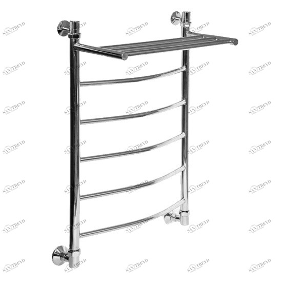 Полотенцесушитель водяной Aquanet Моника ЛД ВП 800x500, с верхней полкой 00184176