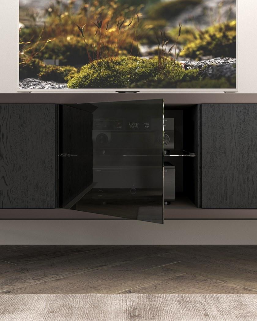 Ozzio Italia Комод из дерева и стекла  X309  - Вид №5