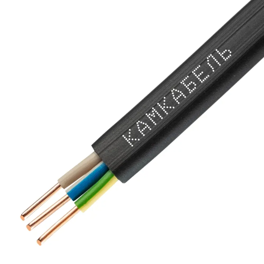 Кабель Камкабель ВВГпнг(A) 3x2.5 мм 5 м ГОСТ цвет черный 81933596 STLM-2039698 