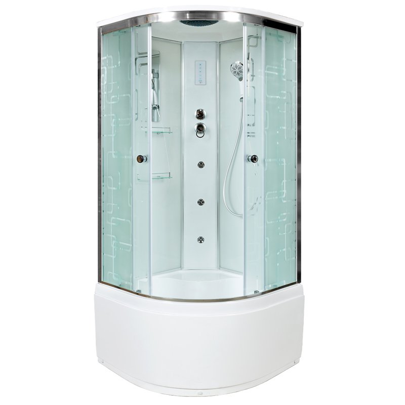 ЕМ2712 R N (без крыши) Душевая кабина DETO Серия ЕМ ЕМ4580 с гм. и эл.