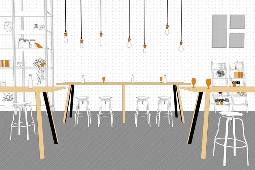 Lapalma Прямоугольный высокий стол из дуба Ori sun-id-1392554 - Вид №1