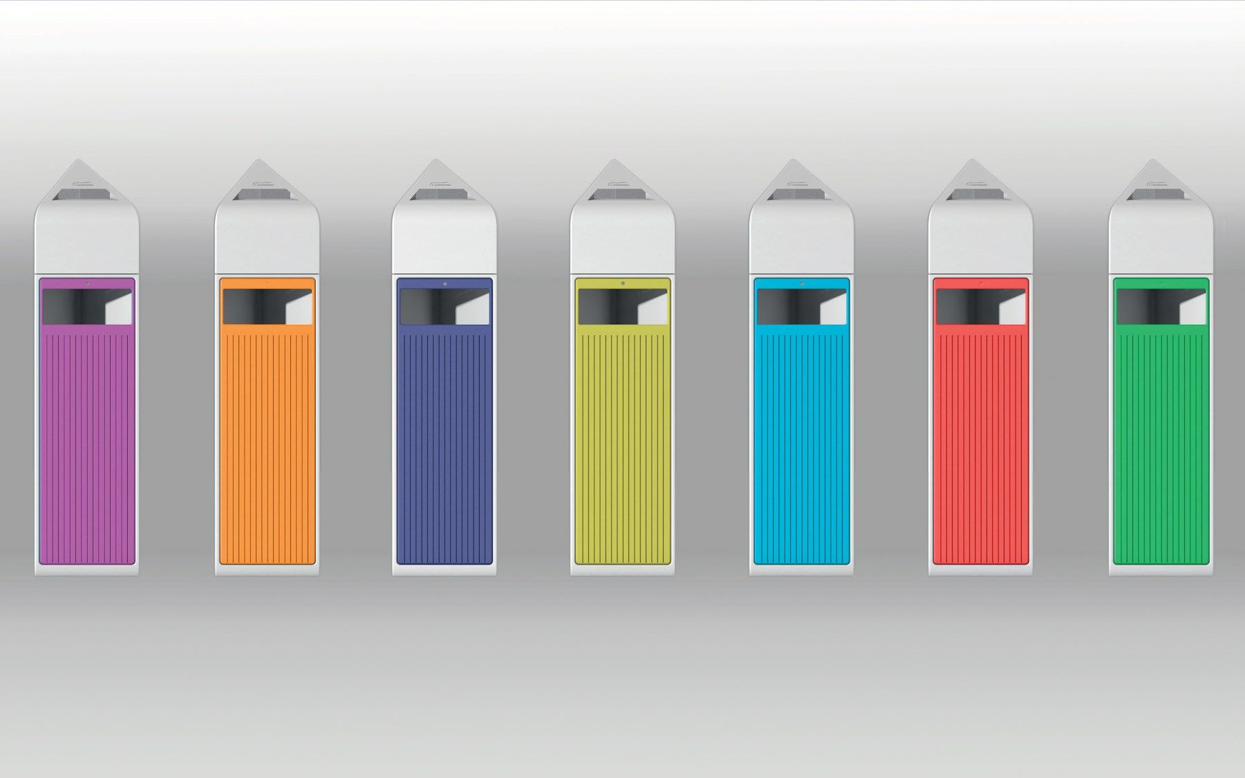 Держатель для мусора с крышкой и пепельницей для наружного использования Viscio Urban Design VERSA V2/V3 ARCH-00081696 - Вид №4