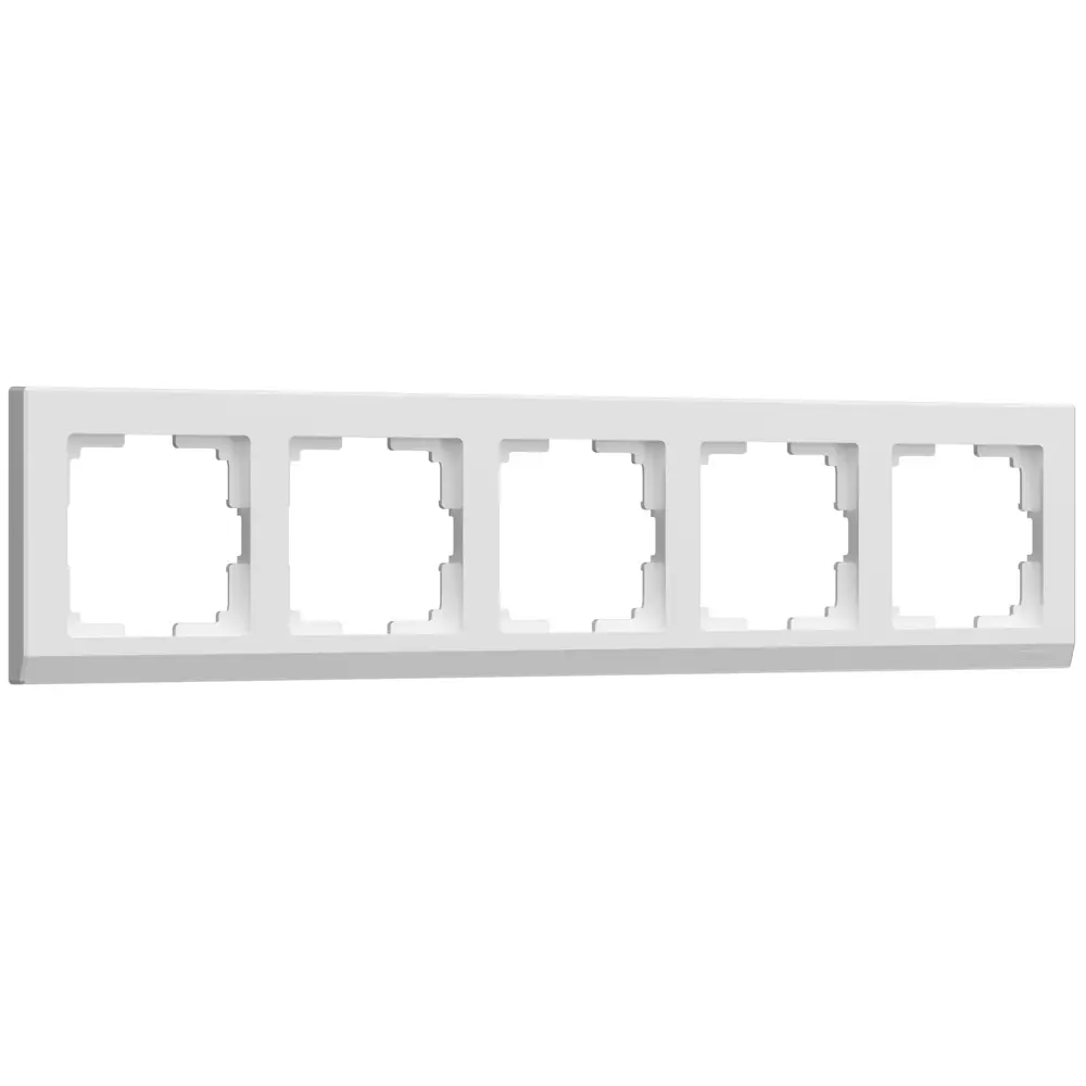 Рамка для розеток Werkel Stark 5 постов белая 84491770 STLM-1519047