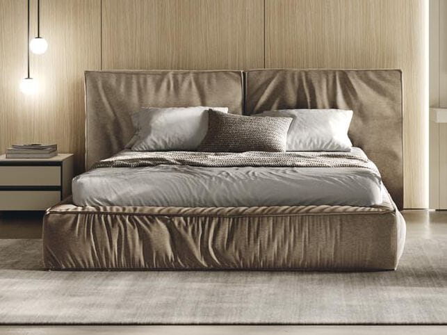 Двуспальная кровать из ткани с мягким изголовьем Guzzini & Fontana POPS ARCH-00004743