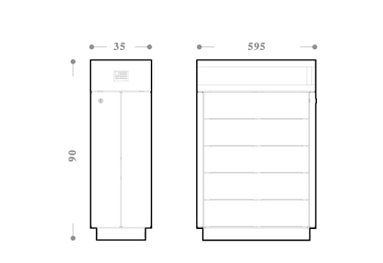 Корзина для мусора из стали и дерева DIMCAR нас ARCH-00031711 - Вид №2