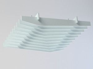 Рециркулированная пластиковая подвесная акустическая панель