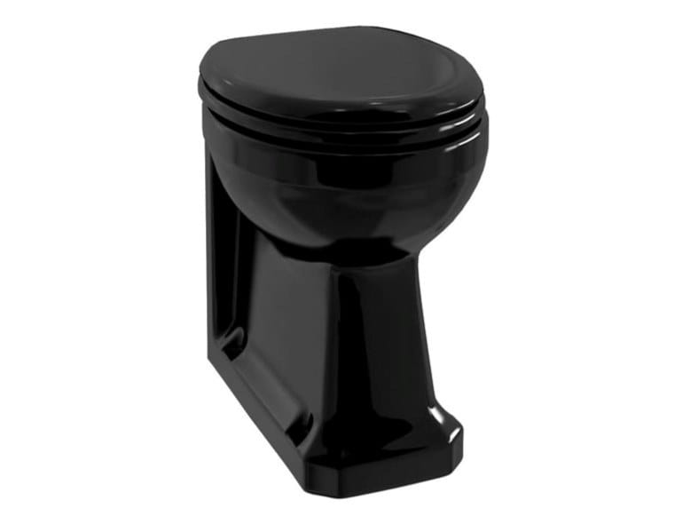 Компактный туалет в напольном стекле Burlington На заказ ARCH-00120378 - Вид №3